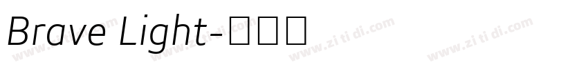 Brave Light字体转换
